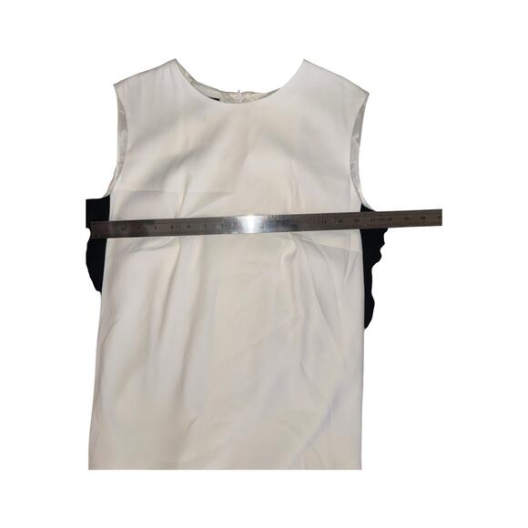 Escada White And Black Stripe Shift Dress Size 38 US 8 - Picture 8 of 13